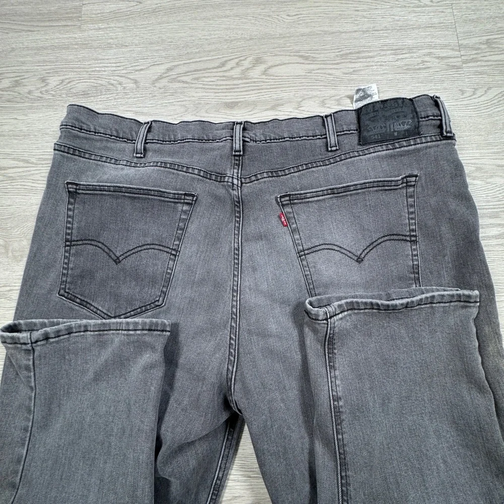 Levi's Men's Jeans‎ 541 Athletic Taper Gray W46 L29 Stretch Denim Five Pocket